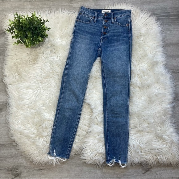 Madewell 10" High Rise Skinny Jeans Cordova‎ Wash - Picture 3 of 14